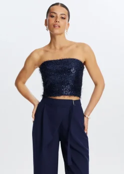 The Sting Bandeau top met pailletten<DAMES Tops