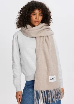 The Sting Basic sjaal met patch<DAMES Sjaals