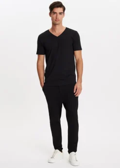 The Sting Basic t-shirt met v-hals<Heren Basics|T-Shirts