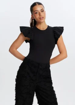 The Sting Body met siermouwen<DAMES Tops