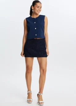 The Sting Boucle skort<DAMES Skorts