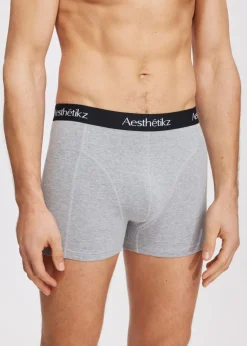 The Sting Boxer 3-pack blauw grijs<Heren Ondergoed