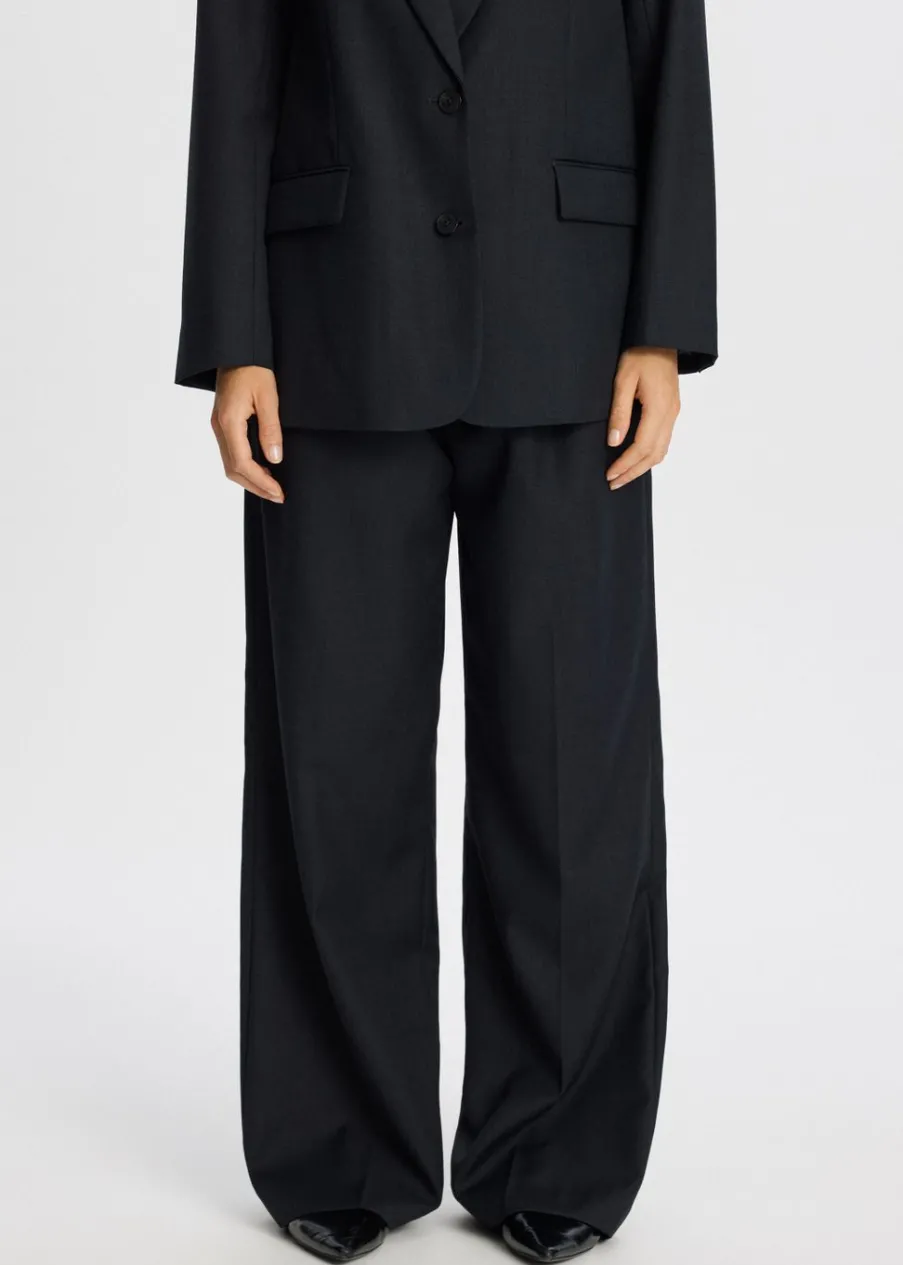 The Sting Broek met melange look<DAMES Broeken