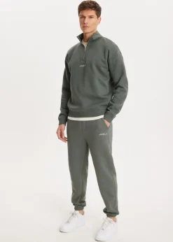 The Sting Brushed cuffed sweatpants<Heren Basics|Broeken