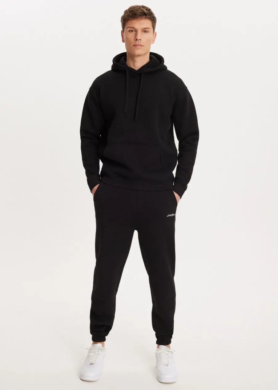 The Sting Brushed cuffed sweatpants<Heren Basics|Broeken