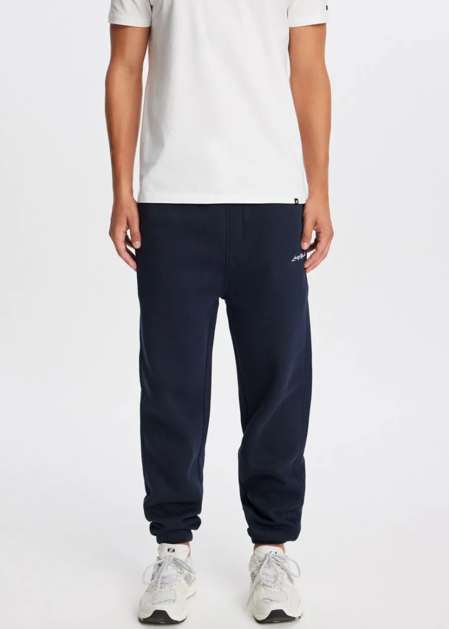 The Sting Brushed cuffed sweatpants<Heren Basics|Broeken