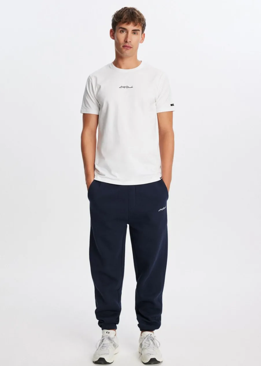 The Sting Brushed cuffed sweatpants<Heren Basics|Broeken