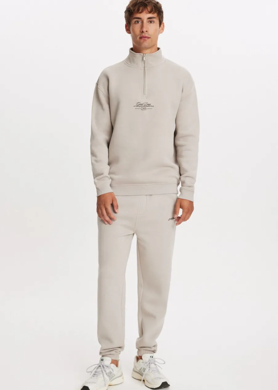 The Sting Brushed cuffed sweatpants<Heren Basics|Broeken