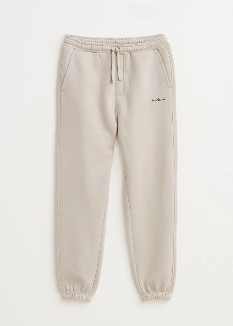 The Sting Brushed cuffed sweatpants<Heren Basics|Broeken