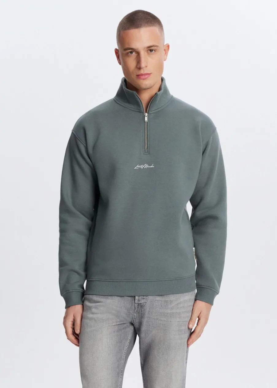 The Sting Brushed half zip sweater<Heren Sweaters En Hoodies