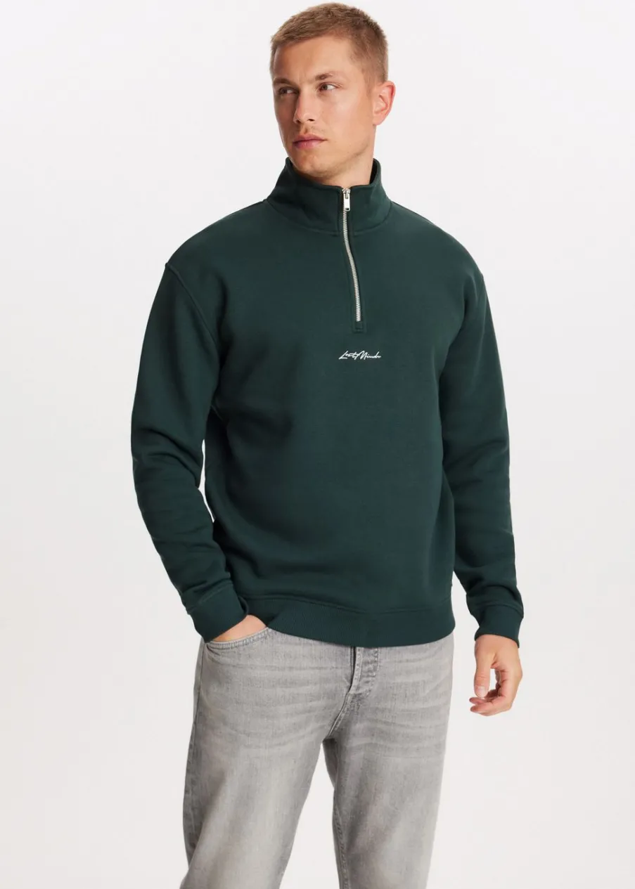 The Sting Brushed half zip sweater<Heren Sweaters En Hoodies
