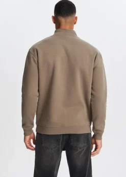 The Sting Brushed half zip sweater<Heren Sweaters En Hoodies