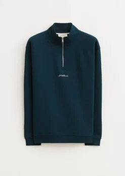 The Sting Brushed half zip sweater<Heren Sweaters En Hoodies