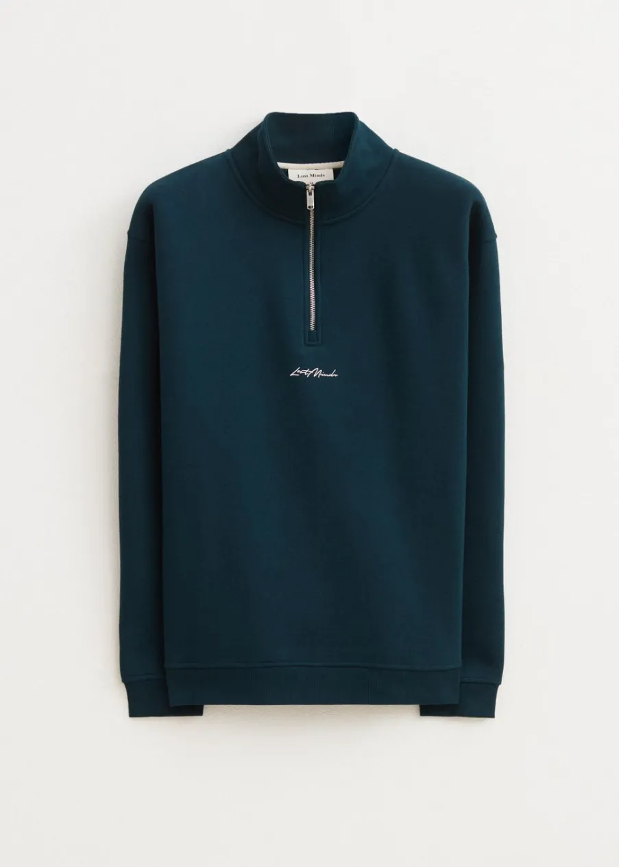 The Sting Brushed half zip sweater<Heren Sweaters En Hoodies