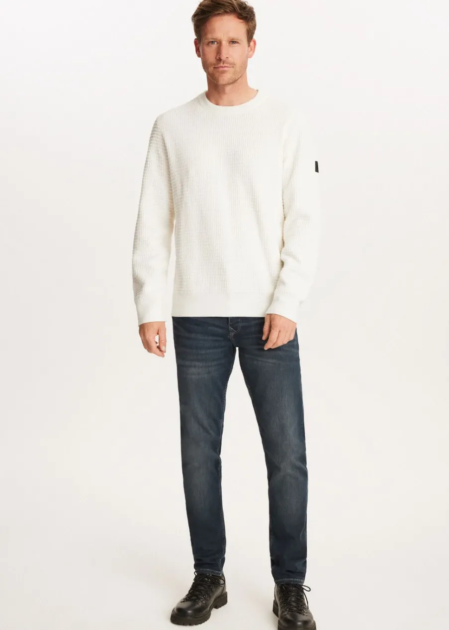 The Sting Chenille trui met structuur<Heren Truien En Vesten