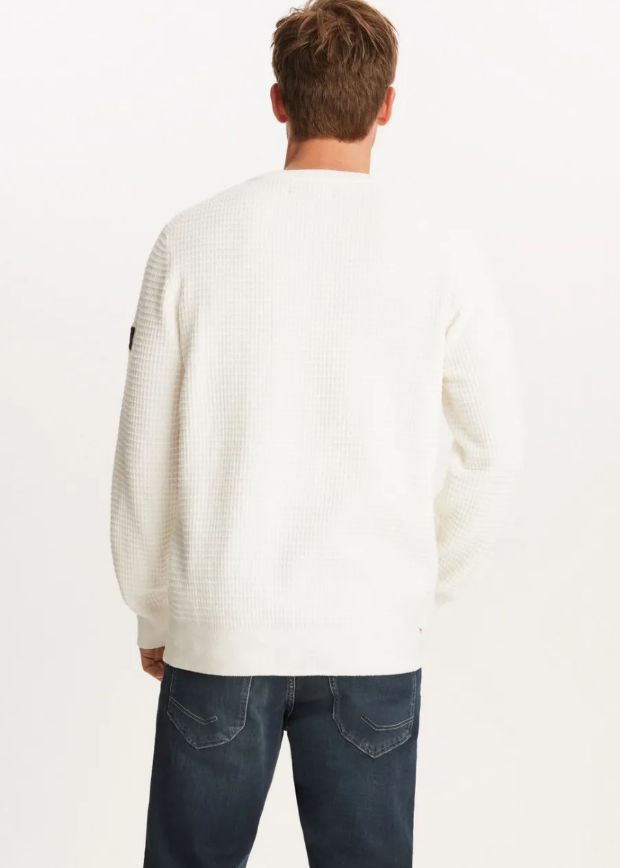 The Sting Chenille trui met structuur<Heren Truien En Vesten