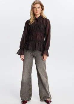 The Sting Doorschijnende blouse<DAMES Blouses