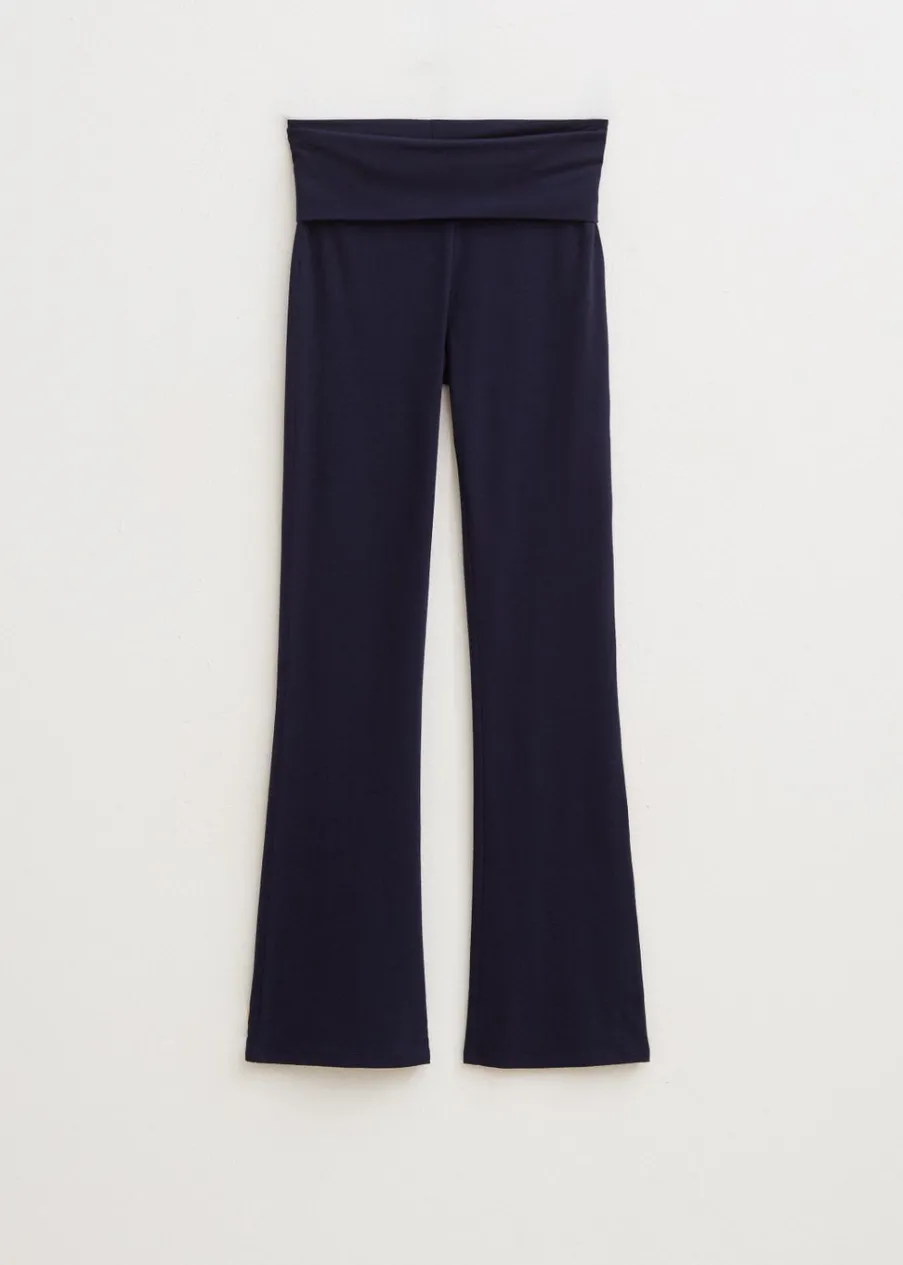 The Sting Flare legging met vouwband<DAMES Basics|Broeken