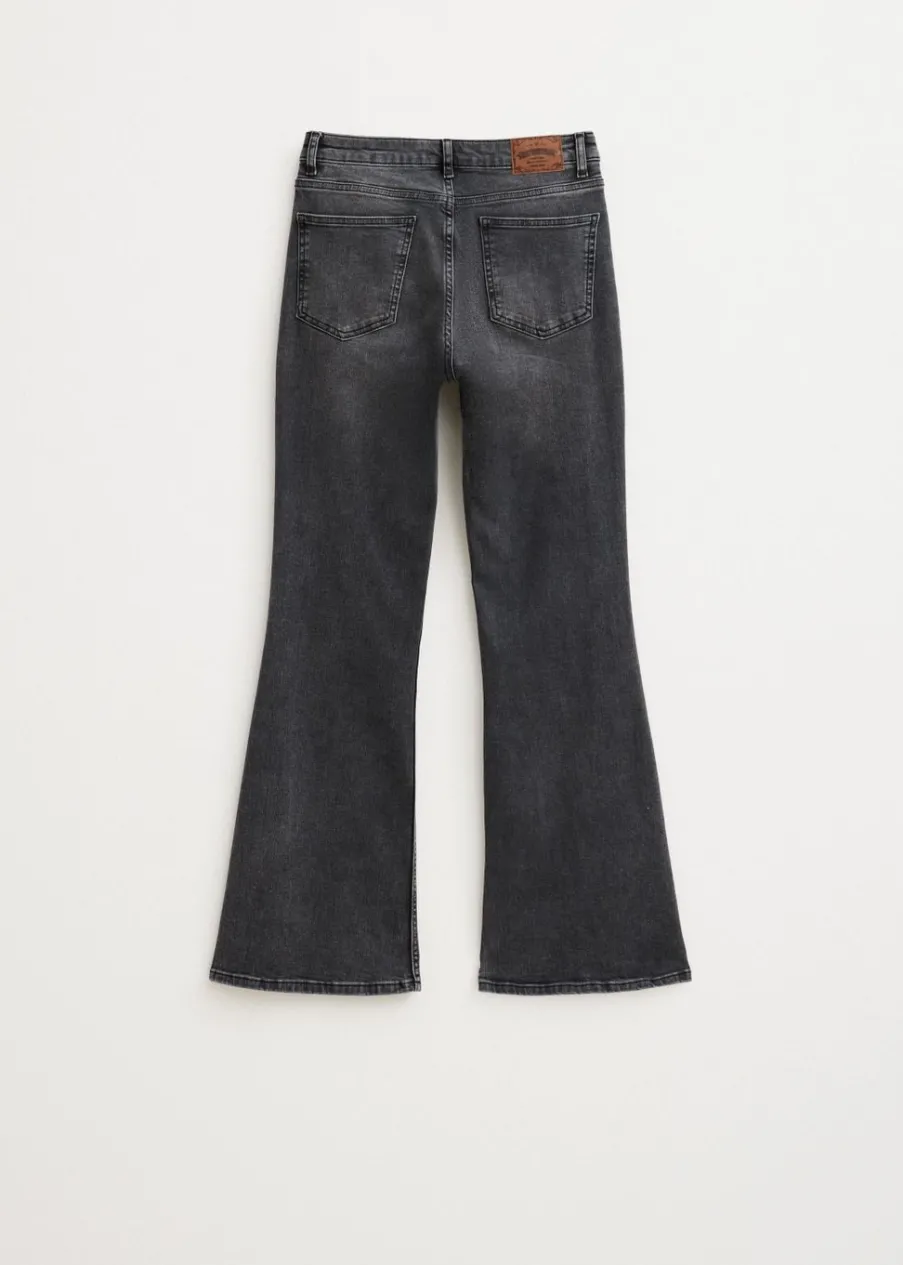 The Sting Flared jeans met pintuck<DAMES Jeans