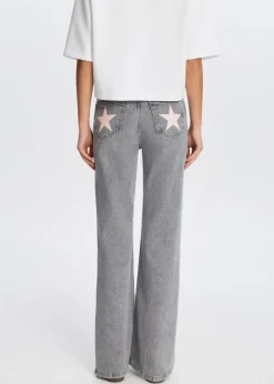 The Sting Flared jeans met printdetail<DAMES Jeans