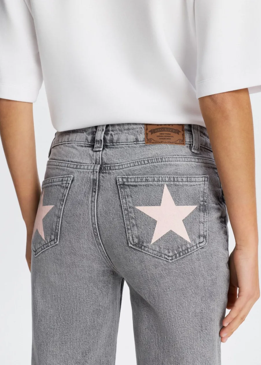 The Sting Flared jeans met printdetail<DAMES Jeans