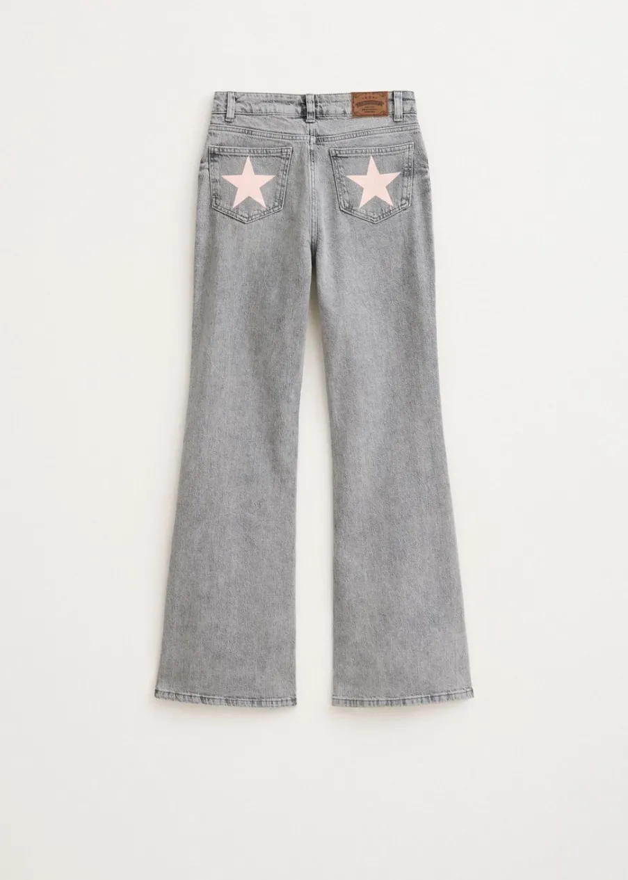 The Sting Flared jeans met printdetail<DAMES Jeans