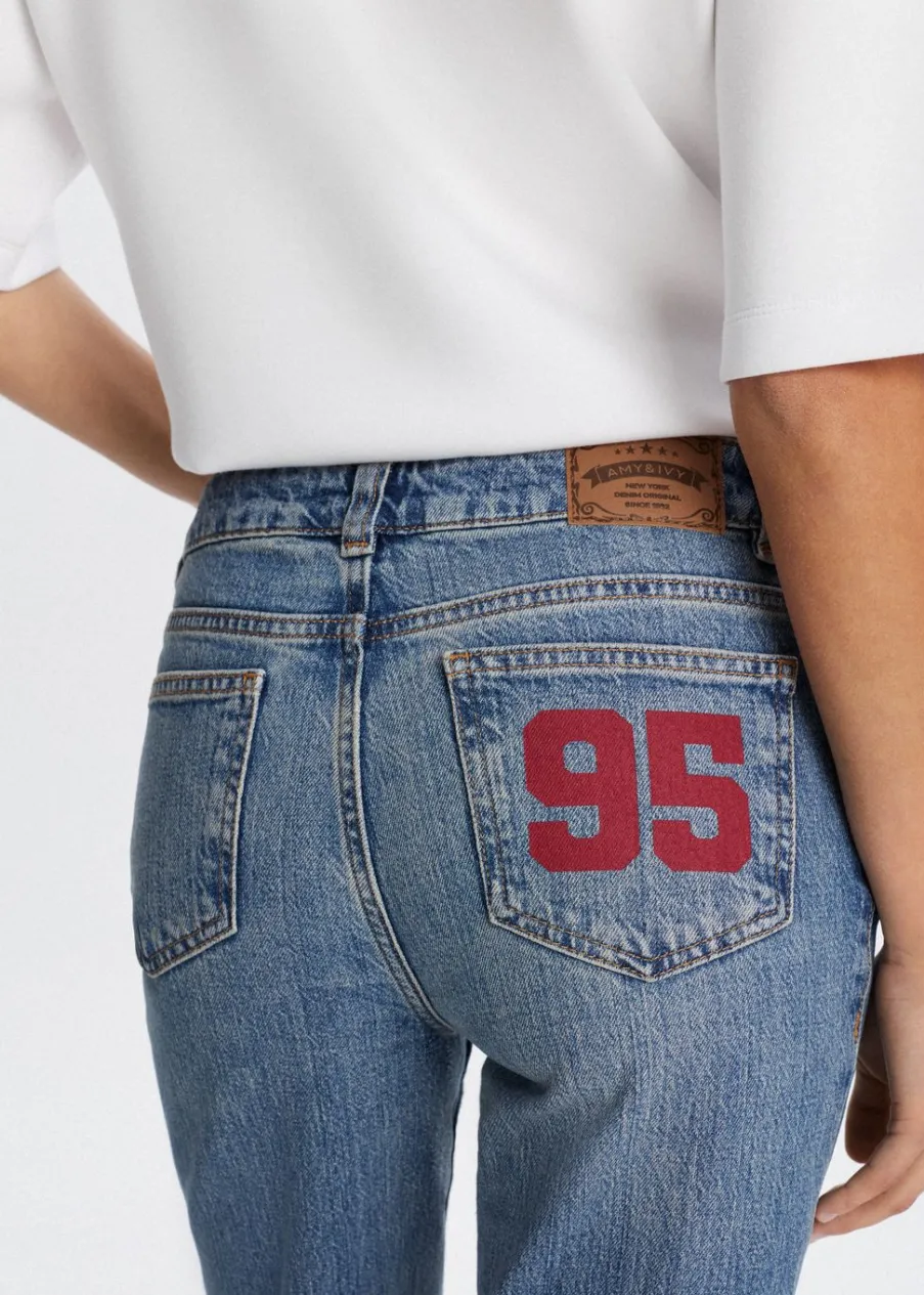 The Sting Flared jeans met printdetail<DAMES Jeans