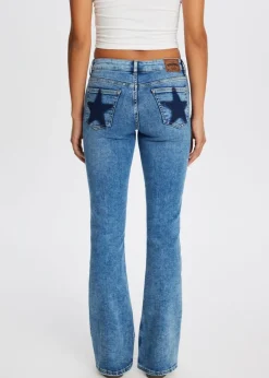 The Sting Flared jeans met sterren<DAMES Jeans