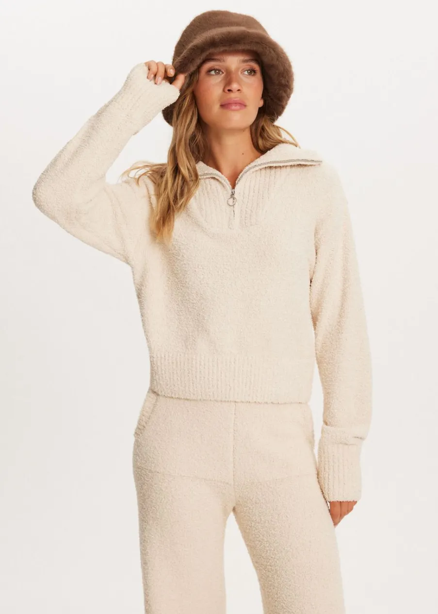 The Sting Fluffy half zip trui<DAMES Truien En Vesten