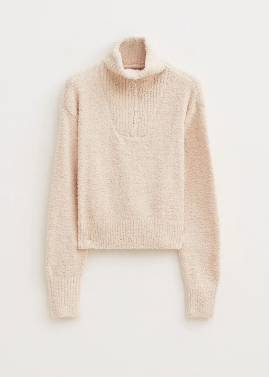 The Sting Fluffy half zip trui<DAMES Truien En Vesten