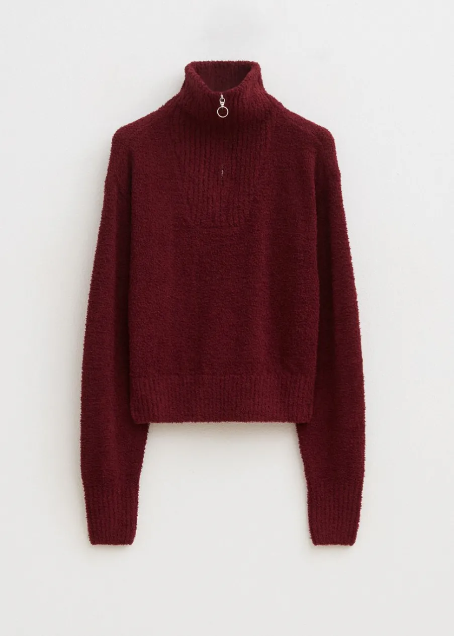 The Sting Fluffy half zip trui<DAMES Truien En Vesten