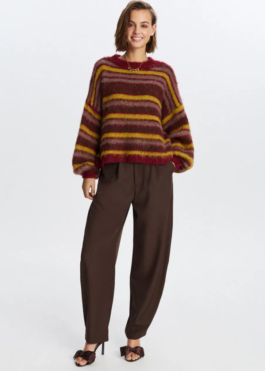 The Sting Fluffy trui met strepen<DAMES Truien En Vesten