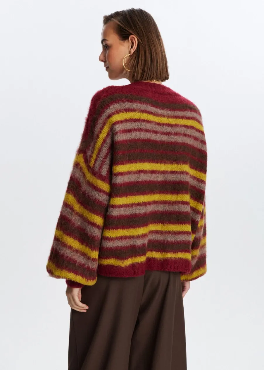 The Sting Fluffy trui met strepen<DAMES Truien En Vesten