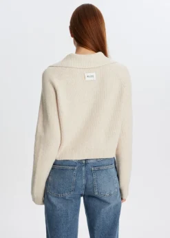 The Sting Gebreid vest met brede kraag<DAMES Truien En Vesten