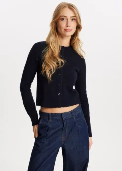 The Sting Gebreid vest met knopen<DAMES Basics|Truien En Vesten