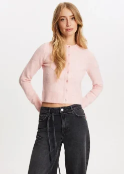 The Sting Gebreid vest met knopen<DAMES Basics|Truien En Vesten