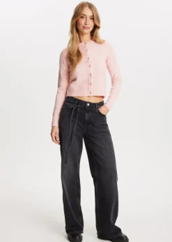 The Sting Gebreid vest met knopen<DAMES Basics|Truien En Vesten