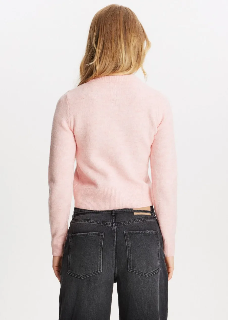 The Sting Gebreid vest met knopen<DAMES Basics|Truien En Vesten