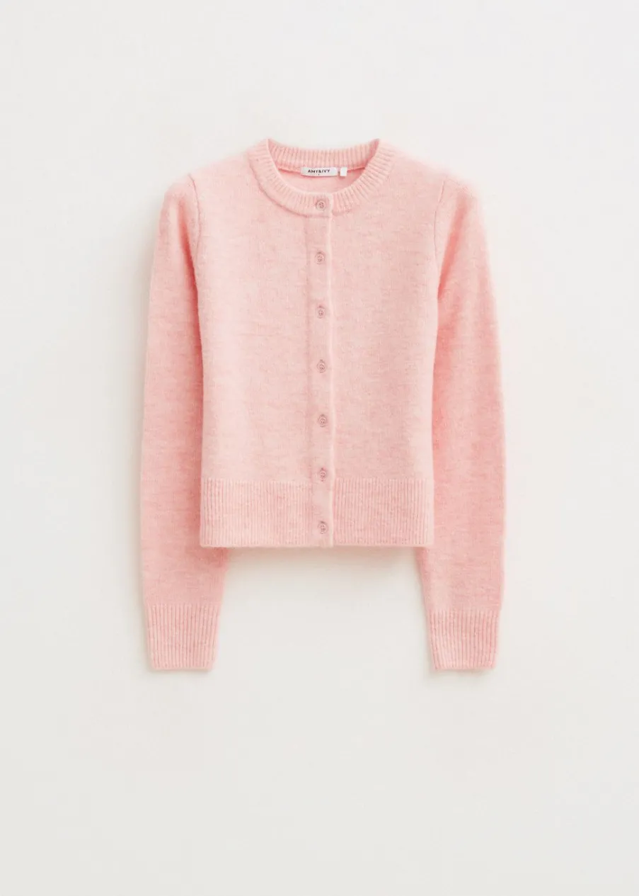 The Sting Gebreid vest met knopen<DAMES Basics|Truien En Vesten