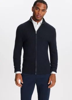 The Sting Gebreid vest met rits<Heren Truien En Vesten