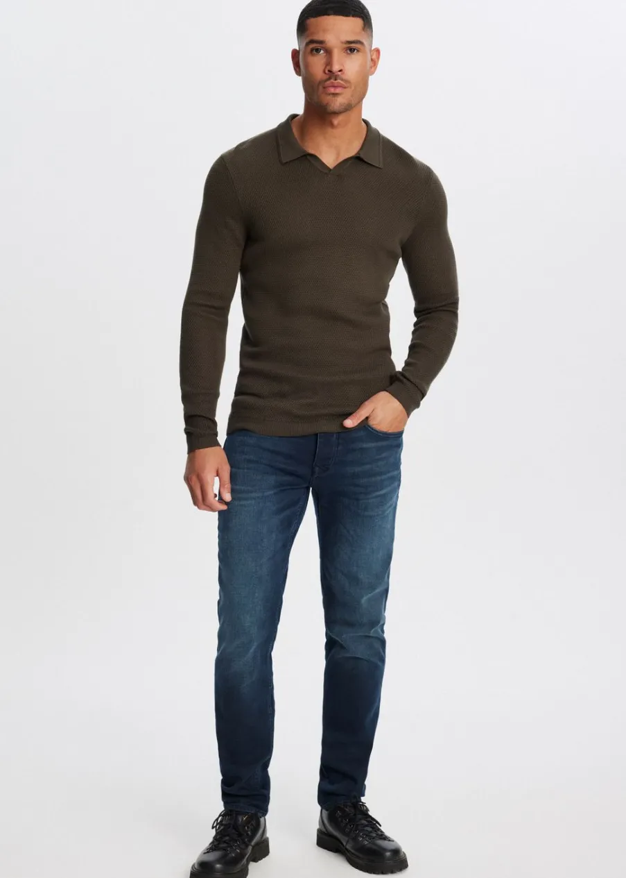 The Sting Gebreide johnny polo<Heren Polo's|Truien En Vesten