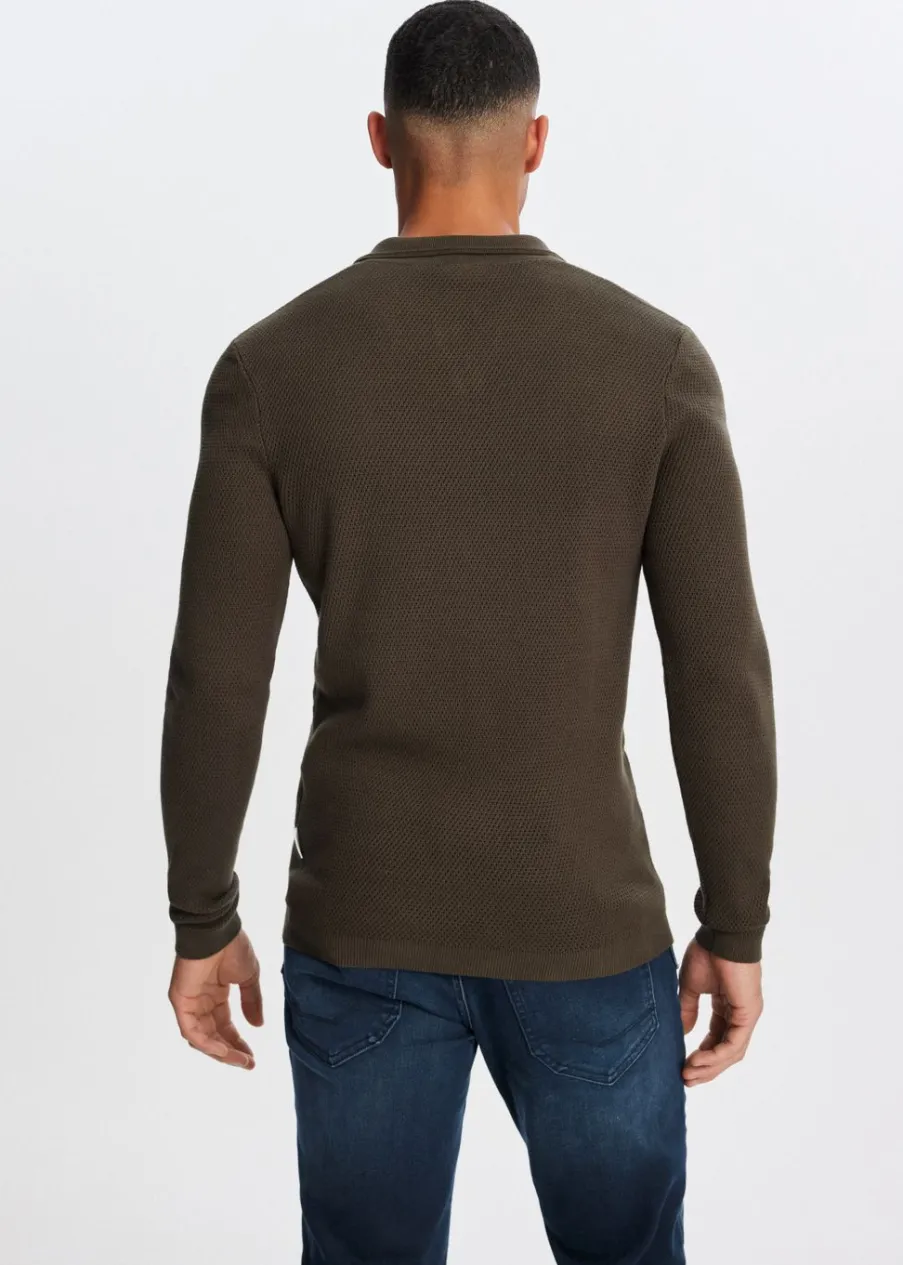 The Sting Gebreide johnny polo<Heren Polo's|Truien En Vesten