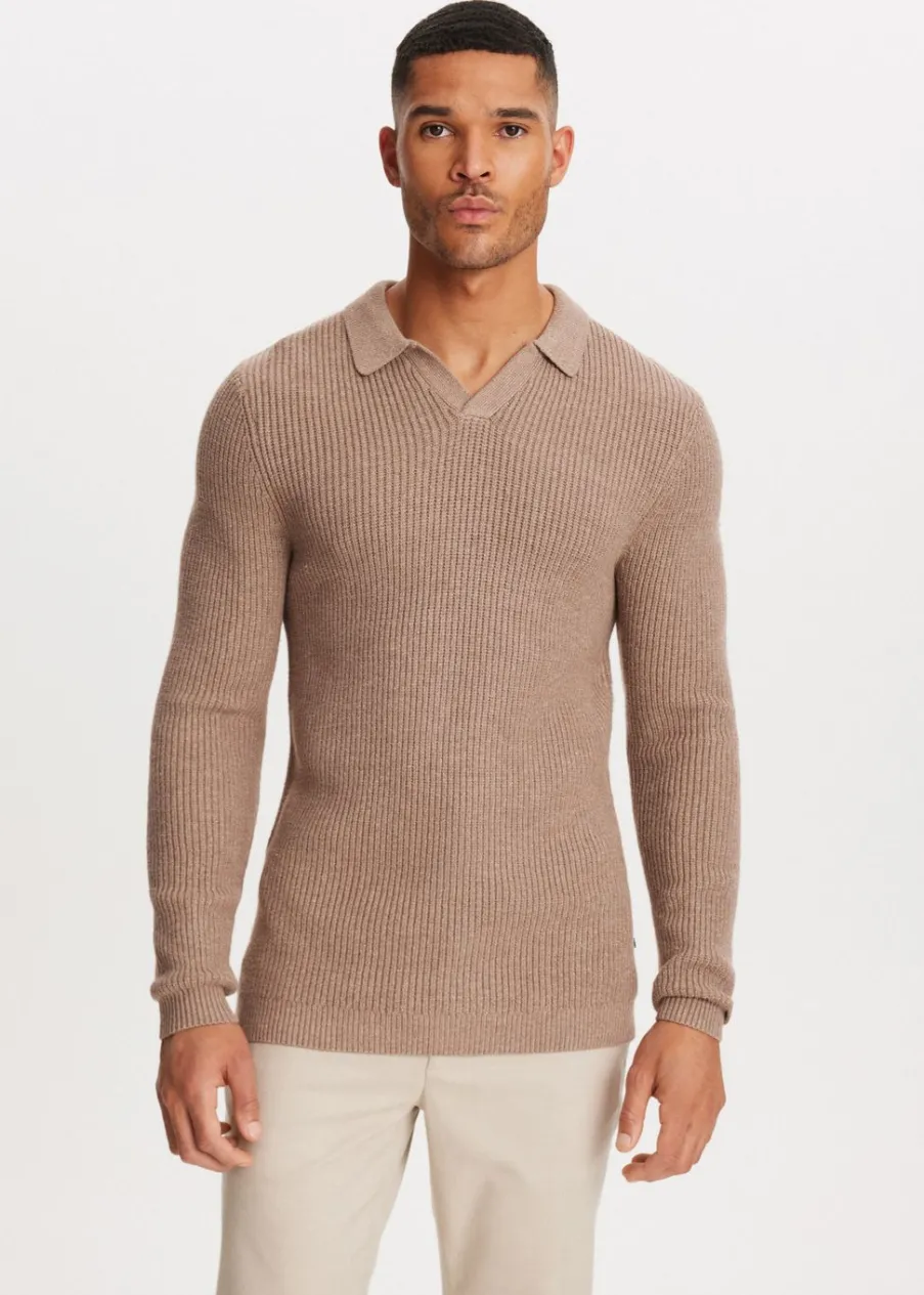 The Sting Gebreide johnny polo<Heren Truien En Vesten