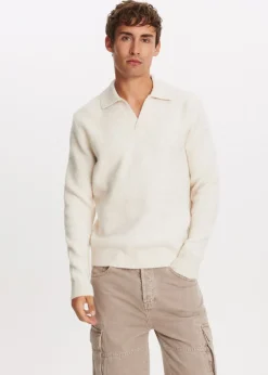 The Sting Gebreide johnny trui<Heren Polo's|Truien En Vesten