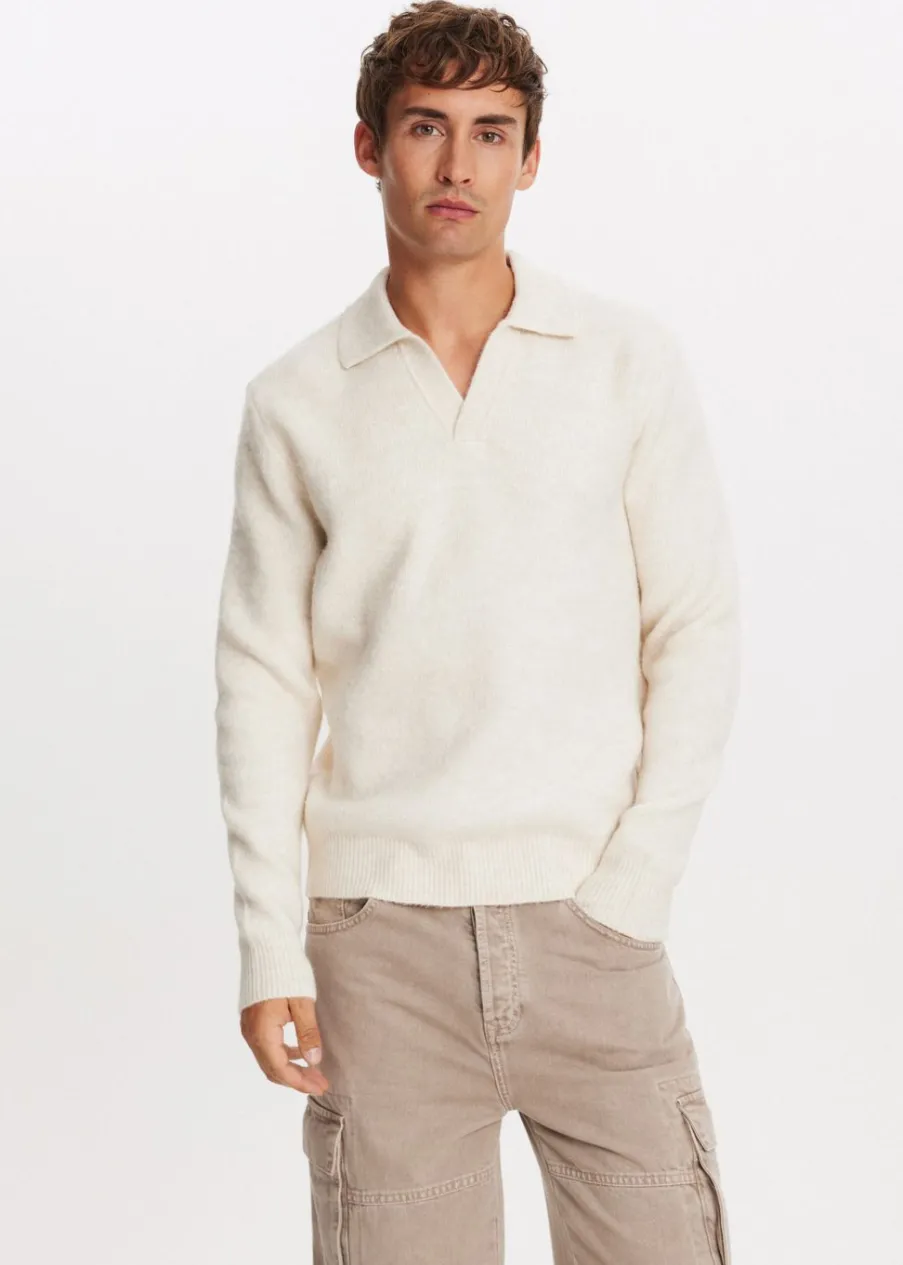 The Sting Gebreide johnny trui<Heren Polo's|Truien En Vesten