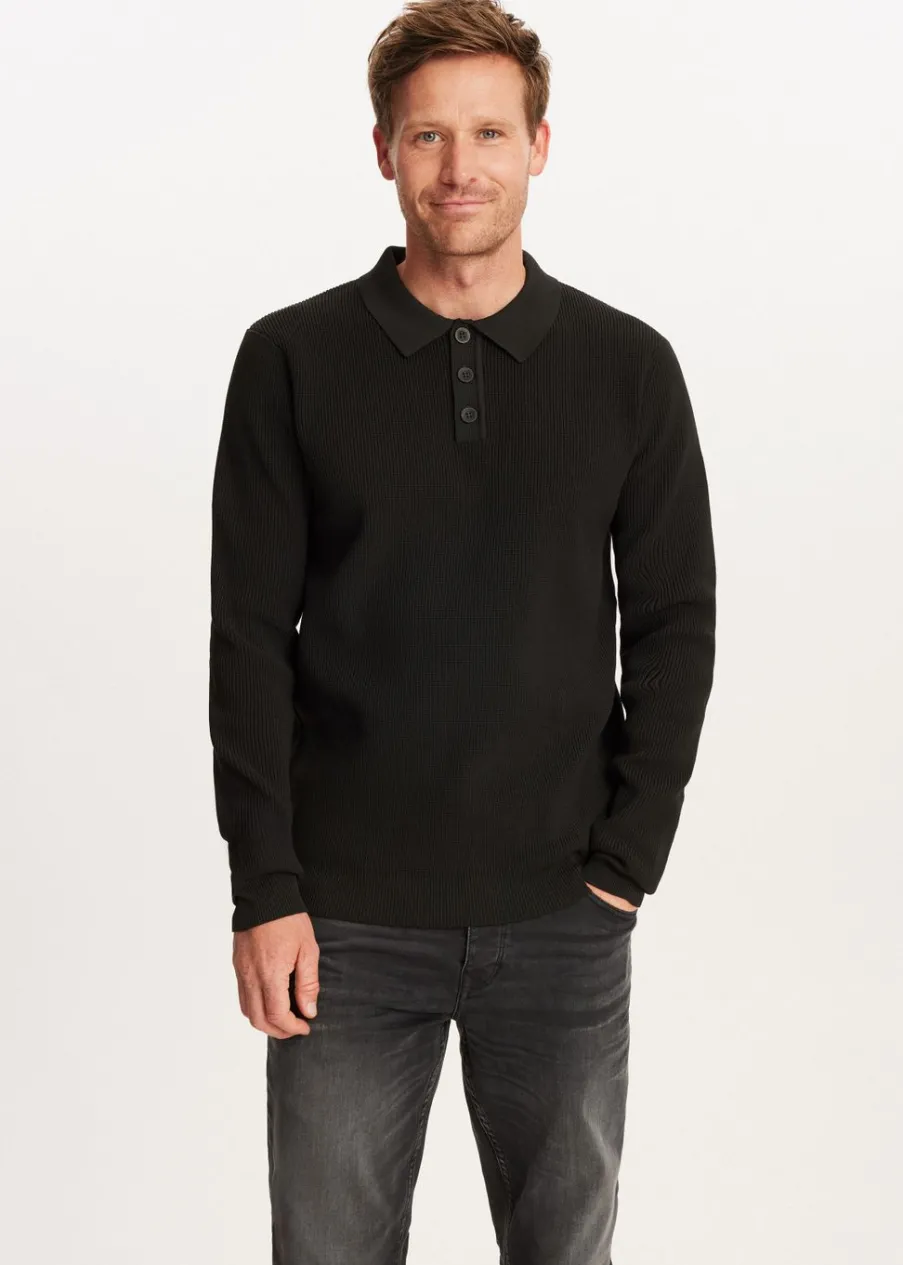 The Sting Gebreide polo<Heren Polo's|Truien En Vesten