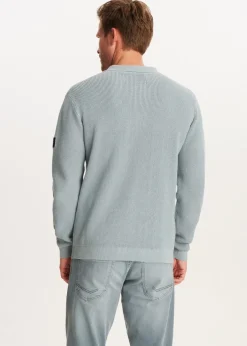 The Sting Gebreide polo met logo<Heren Polo's|Truien En Vesten