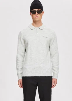 The Sting Gebreide polo met merk<Heren Polo's|Truien En Vesten