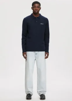 The Sting Gebreide polo met merk<Heren Polo's|Truien En Vesten