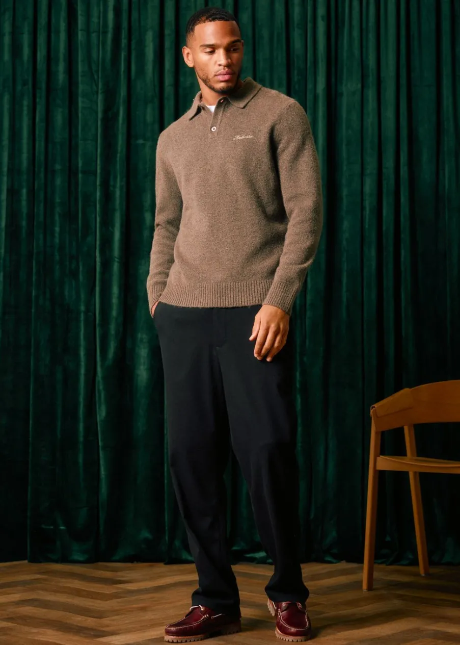 The Sting Gebreide polo met merk<Heren Truien En Vesten|Polo's